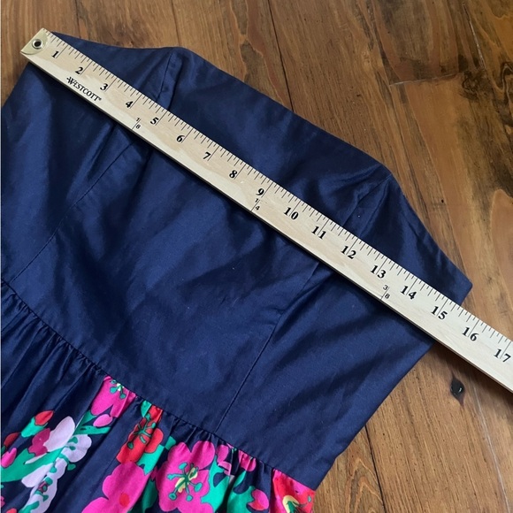 Lilly Pulitzer Bright Navy Cherry Mine Lottie Strapless Mini Dress in 6 - Picture 13 of 15